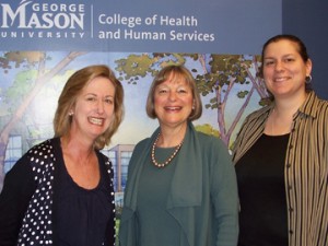Nancy Freeborne-Brinton '83 (L-R), Susan Swett '72, and Ali Berlin Weinstein '99