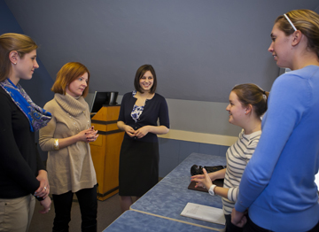 Margaret Marion '95 (second from left) 