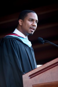 John F. McKnight, dean of Intercultural Development, spoke for the administration and staff during the convocation ceremony.