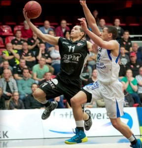 Tony Johnson '13 leads SPM Shooters in minutes per game (29.1) and is sixth in the league in assists (3.8 apg).