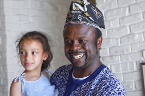 Lafayette College, the Community Based Teaching Program and the Art Department enjoy the residency of the Art Ambassador of Nigeria, Ibiyinka Alao. Here he enjoys an opening reception showcasing his work  in the Williams Visual Arts building