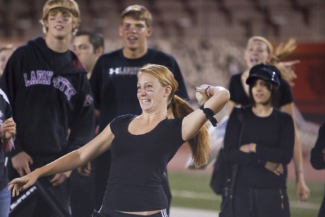 Freshmen Orientation: Lafayette College Freshmen enjoy the first Olympiad games on Friday night at  Fisher Field