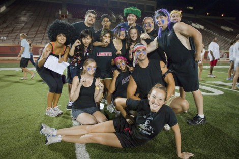 Freshmen Orientation: Lafayette College Freshmen enjoy the first Olympiad games on Friday night at  Fisher Field