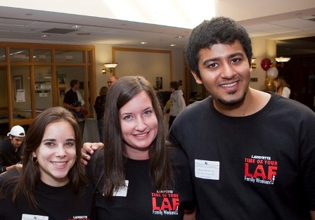 Various photos from events at Lafayette's Family Weekend including Kamine Gym, The Quad and Fisher Field