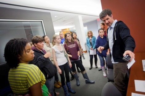 Jason Alley, instructional technologist, explains the services ITS provides to students.