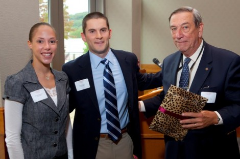 Ronald Geesey '61, right, is the recipient of The Ernest G. Smith '94 Award.