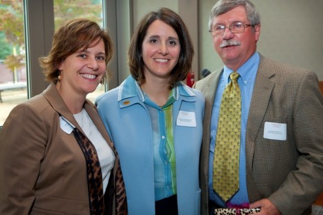 Douglas A. Hobby '61, right, is the recipient of the Huhn Correspondent Award.
