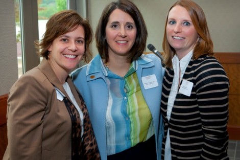 Paige Olek Ingelsby '01, right, is the recipient of The Hughes Correspondent Award.