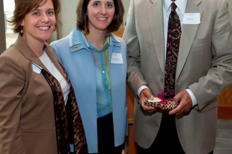 David E. Cary '57, right, is the recipient of The Web Master Award.