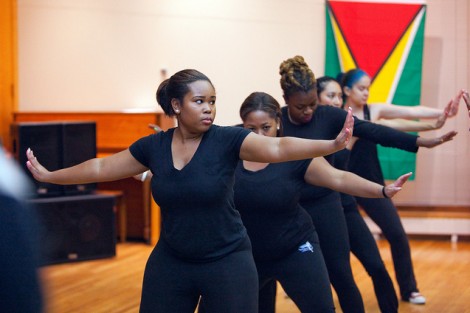 The Precision Step Team performs.