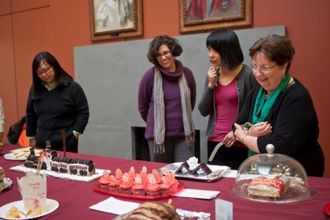 Visitors vote for the People's Choice award.