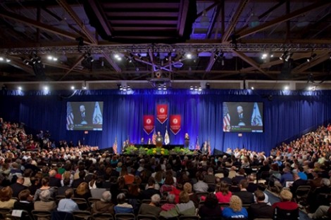 3,400 people filled Kirby Sports Center.