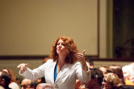 Jennifer Kelly, assistant professor of music, directs the Concert Choir and Chamber Singers.