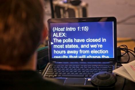 The opening lines for co-host Alexander Charchalis ’15