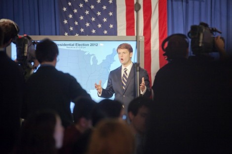 Political anchor Matthew Koos ’14