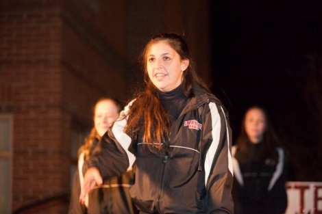 The Lafayette Dance Team performs during the Pep Rally.