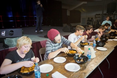 The wing-eating contest