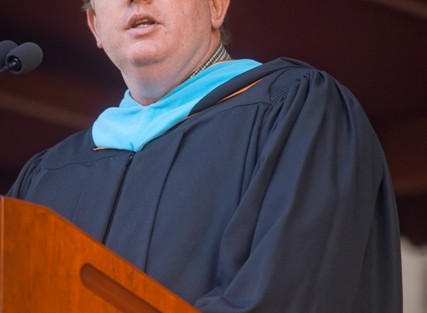 Greg MacDonald, dean of admissions and financial aid, presents the Class of 2017.