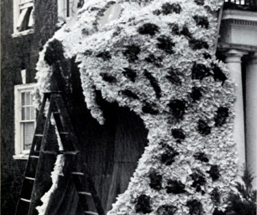 Decorating for the 100th Lafayette-Lehigh game in 1964 