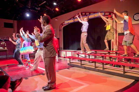 The cast performs.