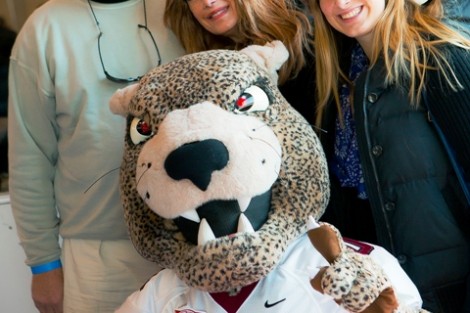 Scott and Robin Eggers came to campus to visit their daughter, Jessica '17.