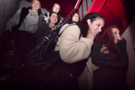 Students enjoy a good scare.