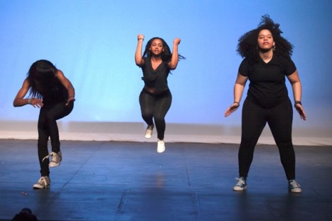 The Precision Step Team performs. 