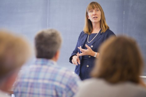 President Alison Byerly teaches a course on The Reality of Fiction.