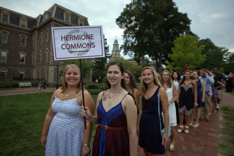 The Hermione commons arrives for the ceremony.