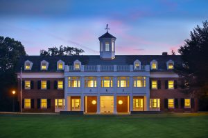 The newly-renovated chapter house