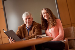 Alan Childs and EXCEL Scholar Lauren Howland '11
