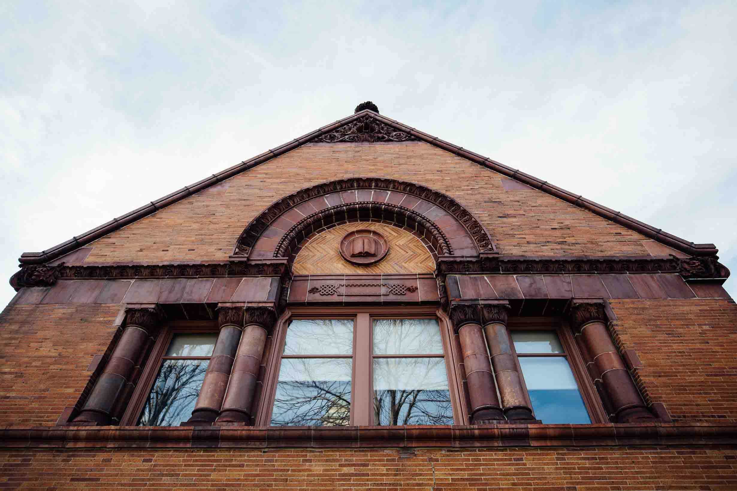 An exterior view of Van Wickle Hall