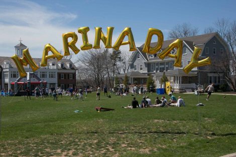 Students participate in activities to honor the life of Marina Petersen '10
