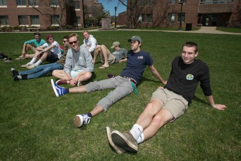 Students participate in activities to honor the life of Marina Petersen '10