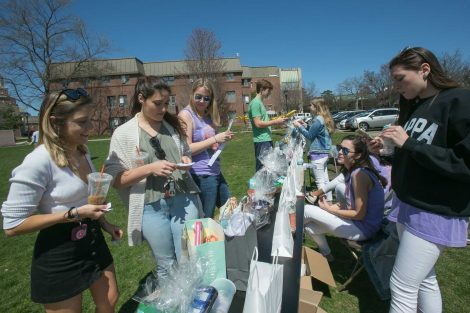 Students participate in activities to honor the life of Marina Petersen '10