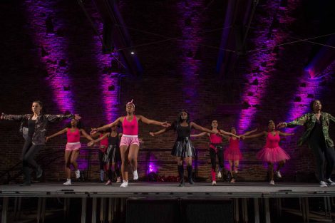 The Precision step dance team holds its 10th Annual Haters Step Back Step Competition at Ahart Plaza.