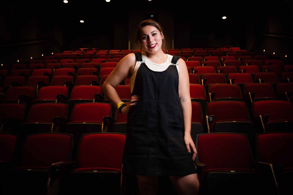 Kenzie Corbin '19 in Buck Hall