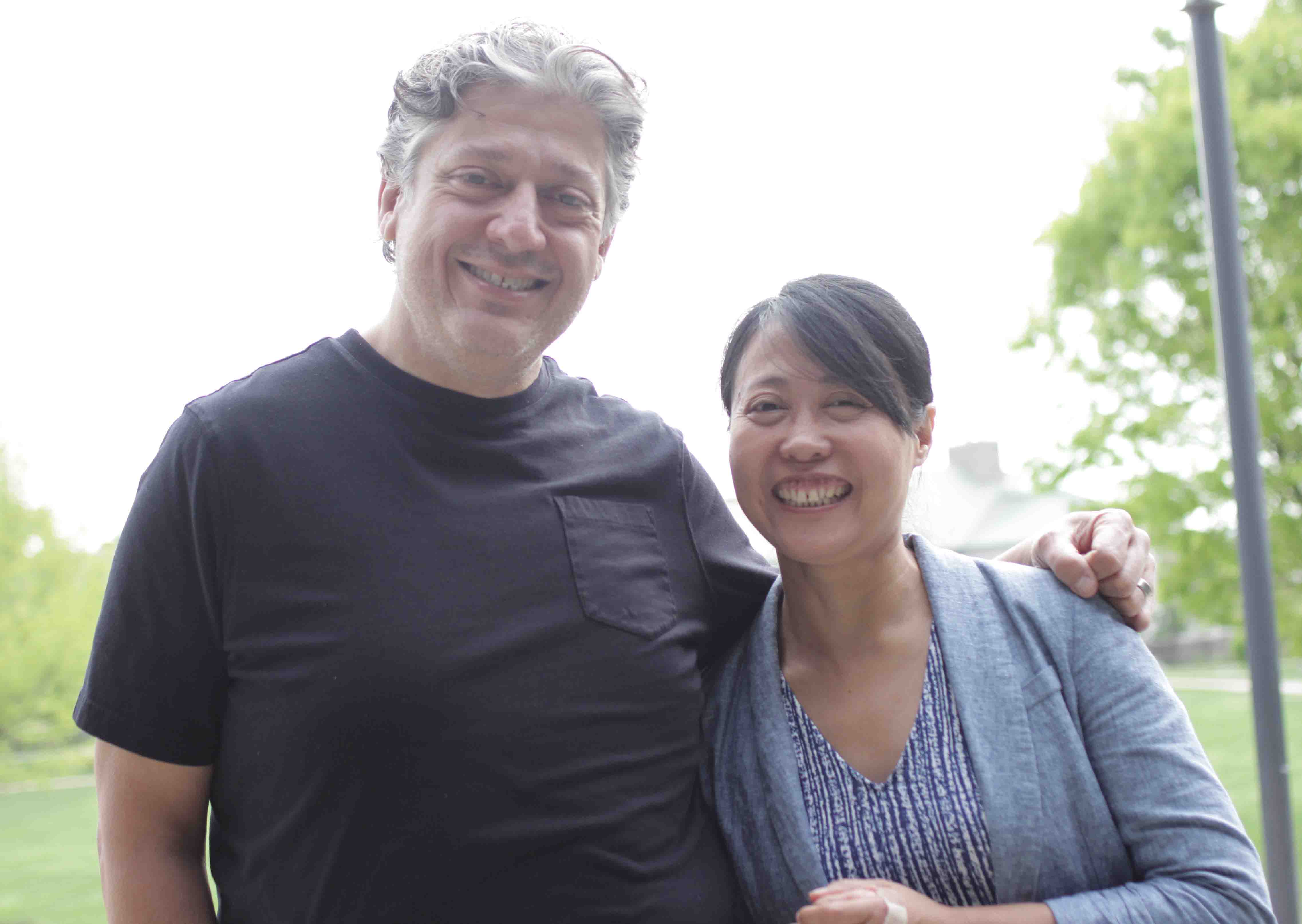 Nestor Gil with Lijuan Xu