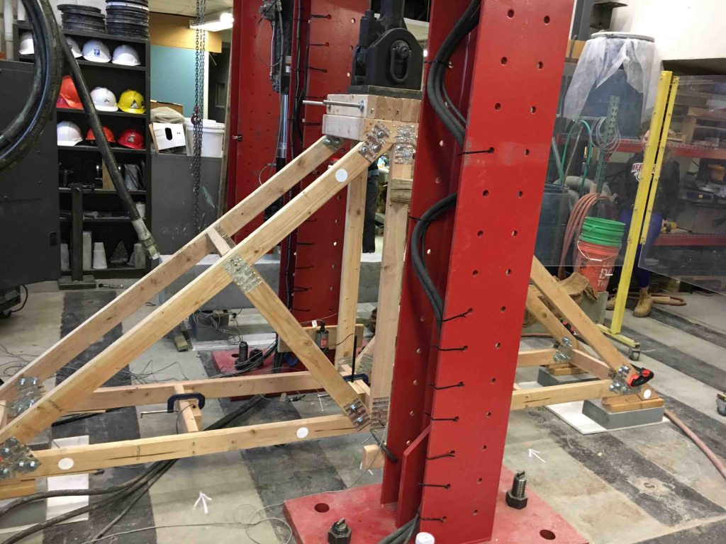 The Maroon Monster hydraulic press used in civil engineering