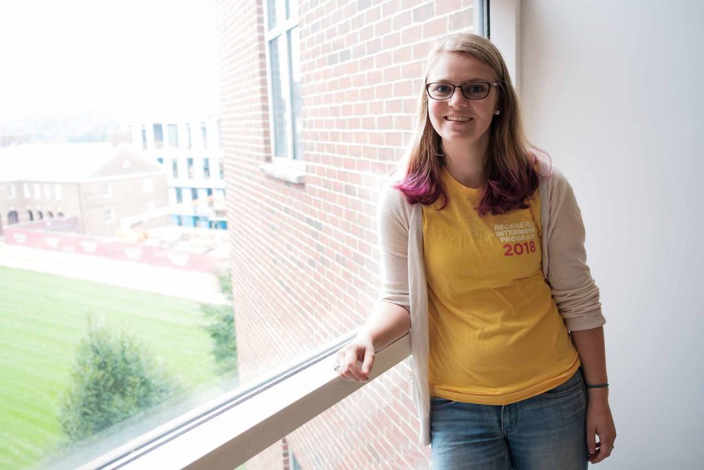 Andrea Killian 19 inside Hugel Science Center