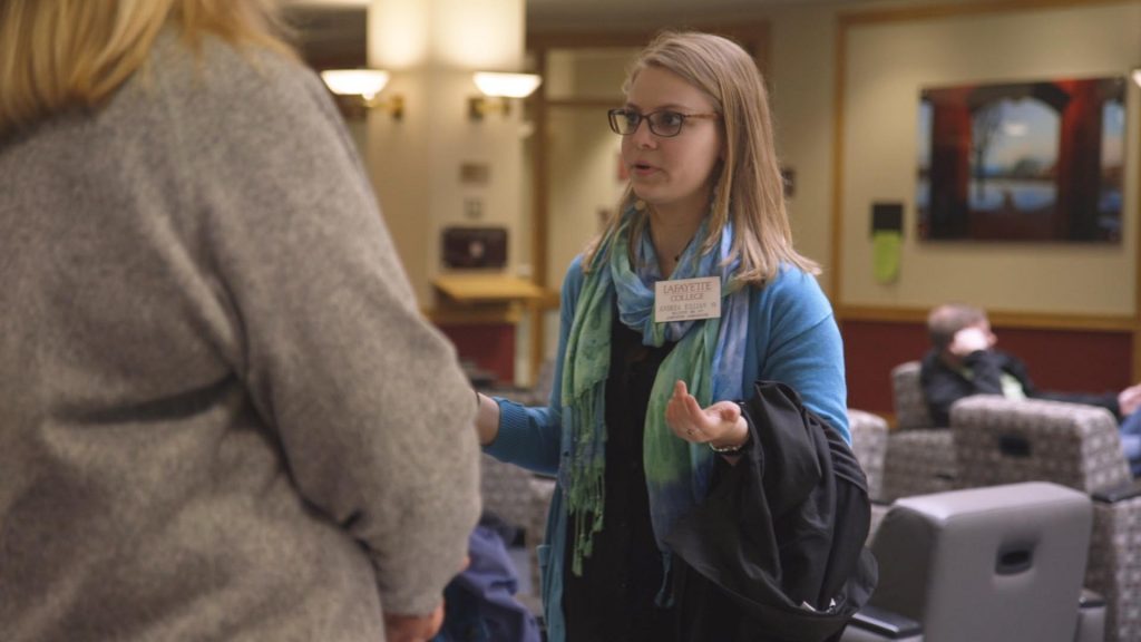 Andrea Killian '19 works as a tour guide.