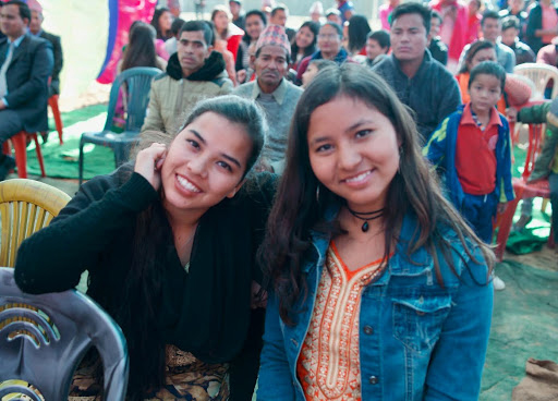 Shova Malla '22 and a friend