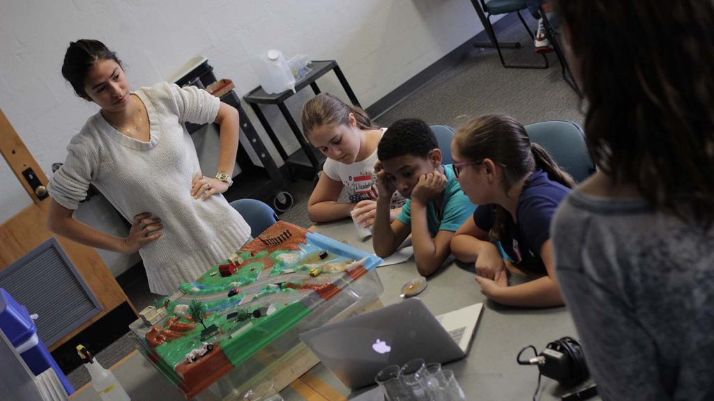 Lafayette sophomores teach Cheston Elementary School children about our water supply and actions we all can do to keep water clean.