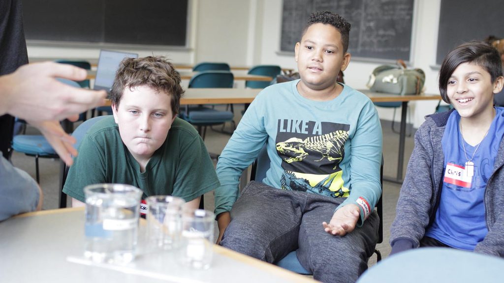 Lafayette sophomores teach Cheston Elementary School children about our water supply and actions we all can do to keep water clean.