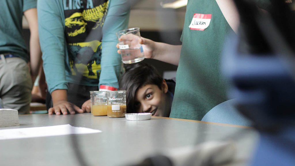 Lafayette sophomores teach Cheston Elementary School children about our water supply and actions we all can do to keep water clean.