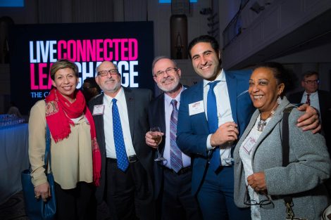 Rachel Goshgarian, Robert Weiner, Ilan Peleg, Alex Karapetian '04, and Wendy Wilson-Fall