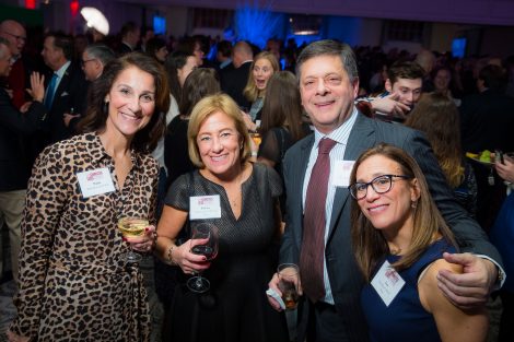 Paula Roscioli '87 P'18, Barbara Levy '77 P'11'14, Joe Hollander P'11 '14, and Lisa Kassel '79 P'13