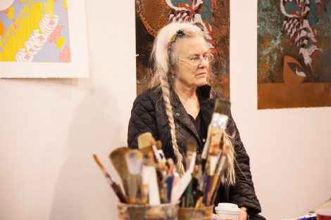 Poet Sharon Miller at Lafayette College's Experimental Printmaking Institute