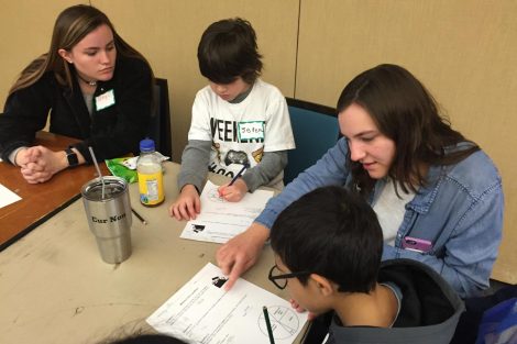 Lafayette College students help Cheston Elementary School children learn.
