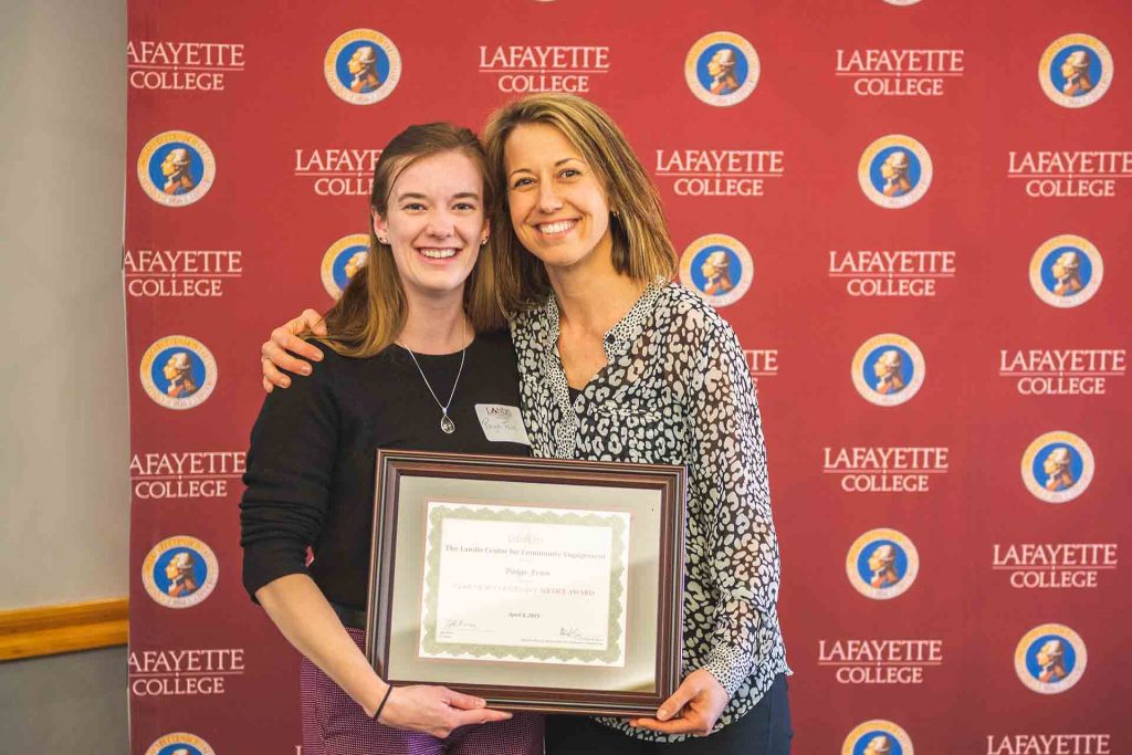 Paige Fenn ’19 with Amber Zuber